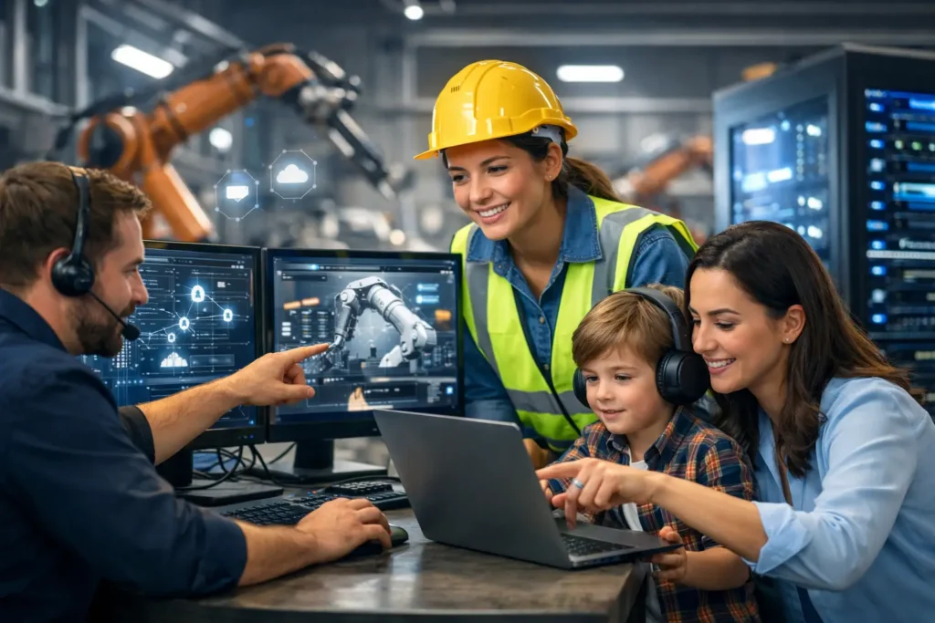 Ejemplos de soporte informático en industrias
