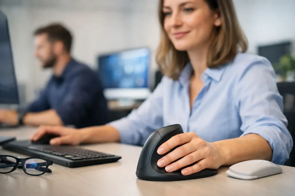 Ratón vertical o ergonómico: protege articulaciones